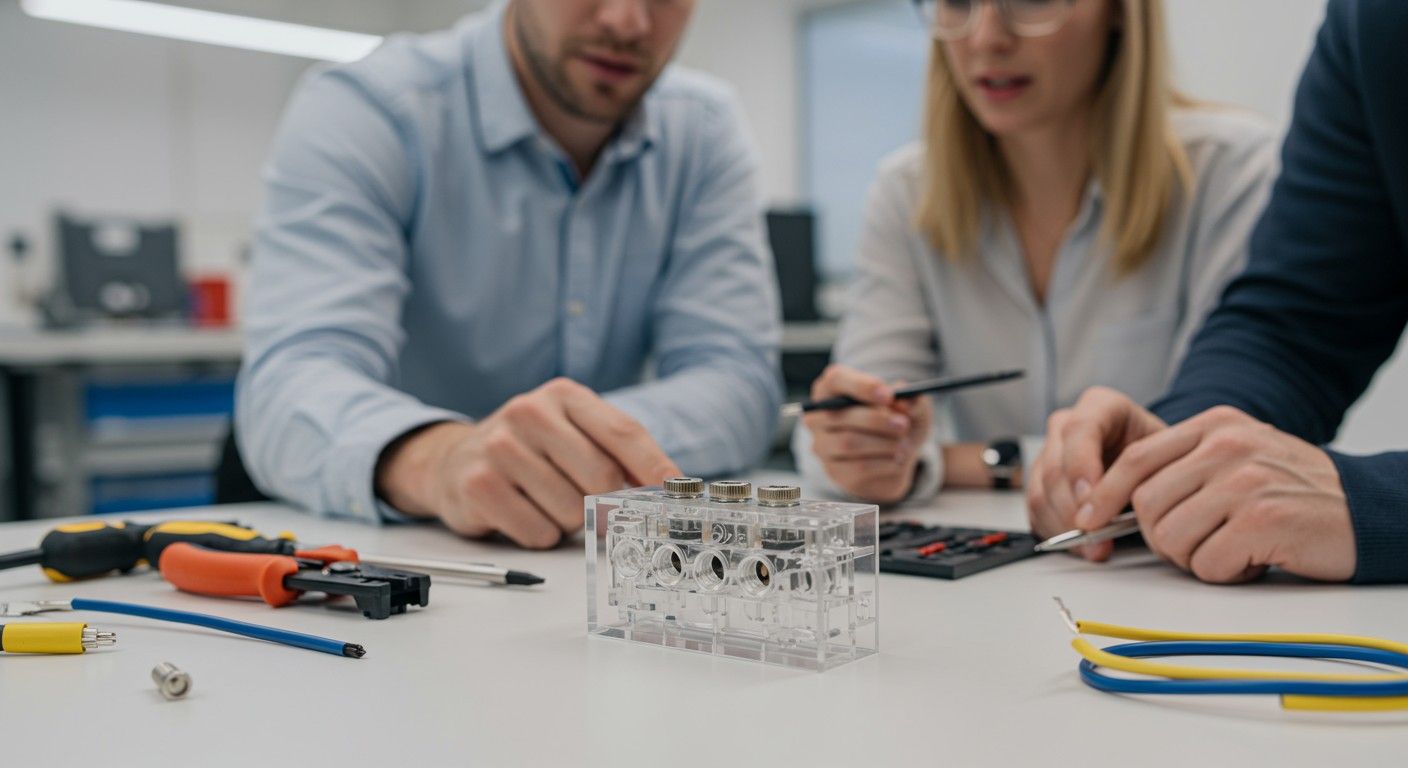 A csatlakozódobozok biztosítják az elektromos rendszerek biztonságos kapcsolatát.