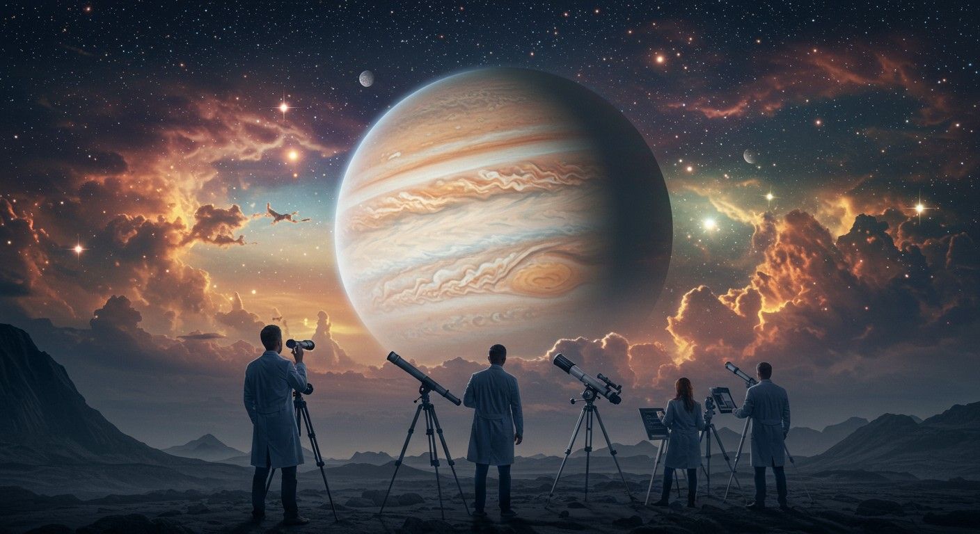 A gázóriások hatalmas mérete a gravitációs vonzásuktól függ.