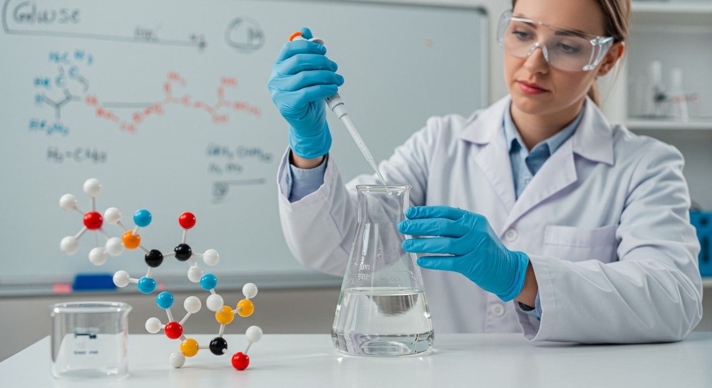 A glükóz vízben jól oldódik, édes ízű cukor.