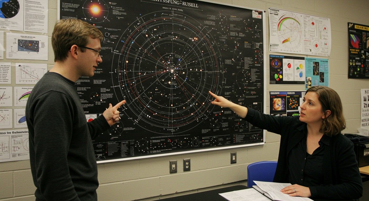 Az H-R diagram a csillagok fejlődését ábrázolja.
