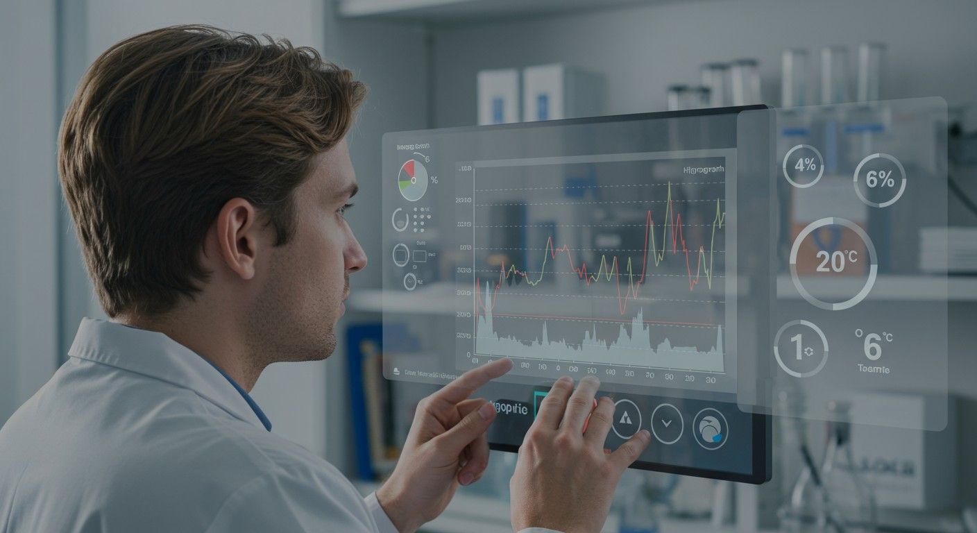 A higrogram a levegő páratartalmának változásait mutatja.