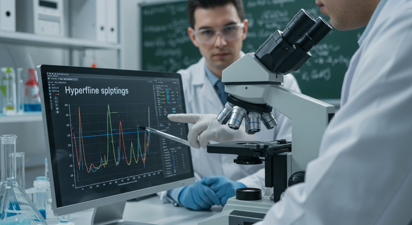 A hiperfinom szerkezet a kvantummechanika következménye.