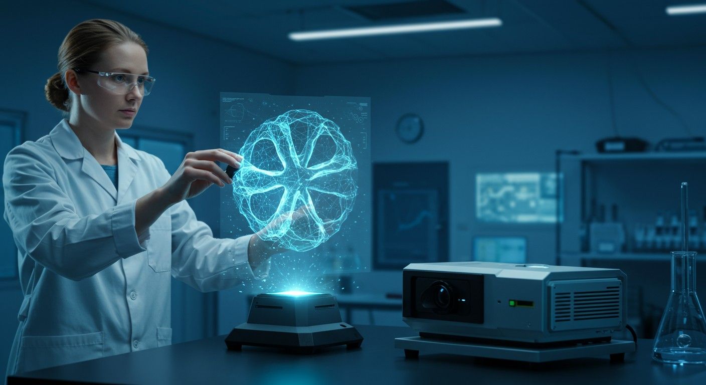 A hologram rekonstrukciója fényinterferencia segítségével történik.