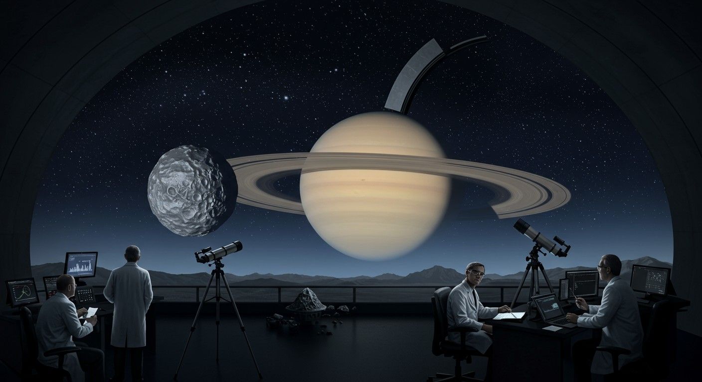 A Hyperion pályáját a Titán gravitációs vonzása alakítja.