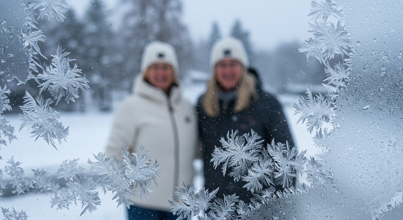 A jégvirág különleges, szépséges jégképződmény a télen.