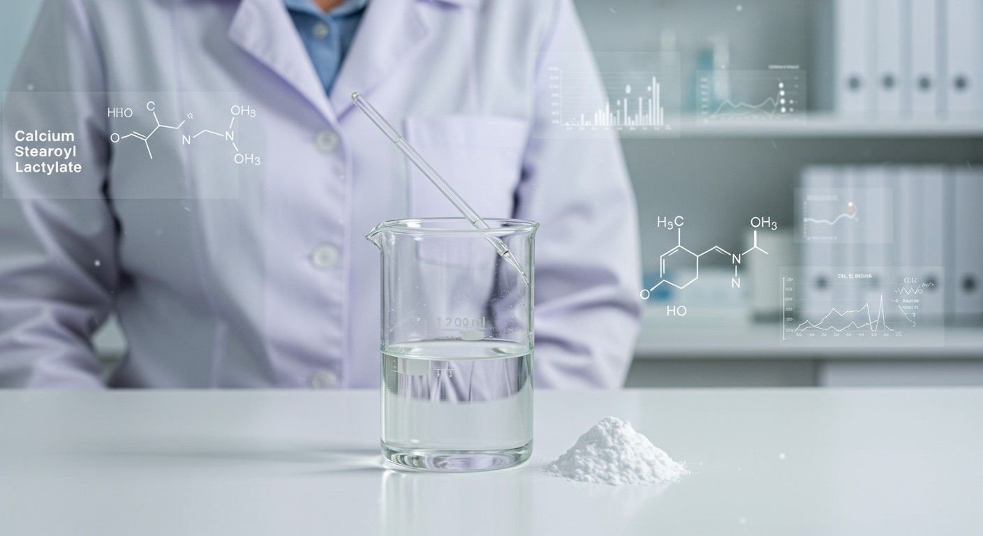A kalcium-sztearoil-2-laktilát emulgeálószerként is funkcionál.
