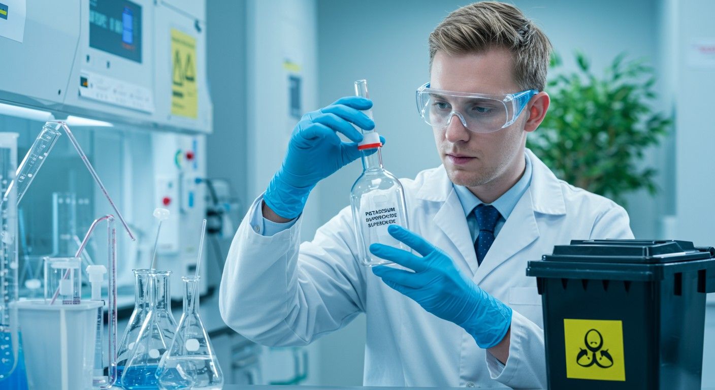 A kálium-szuperoxid természetes lebomlása környezeti kihívásokat jelent.