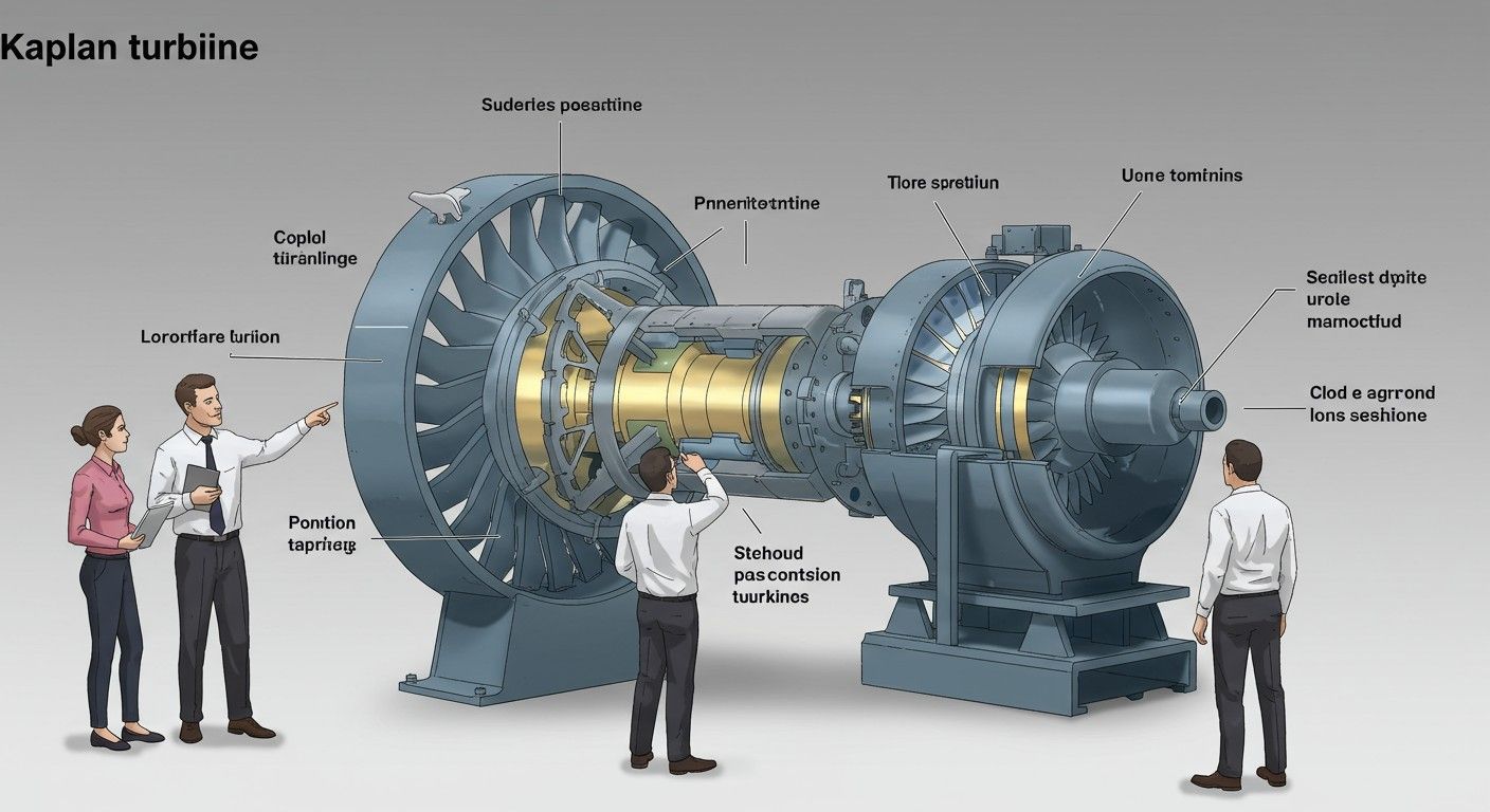 A Kaplan-turbina lapátjai állíthatóak a hatékonyság növelésére.