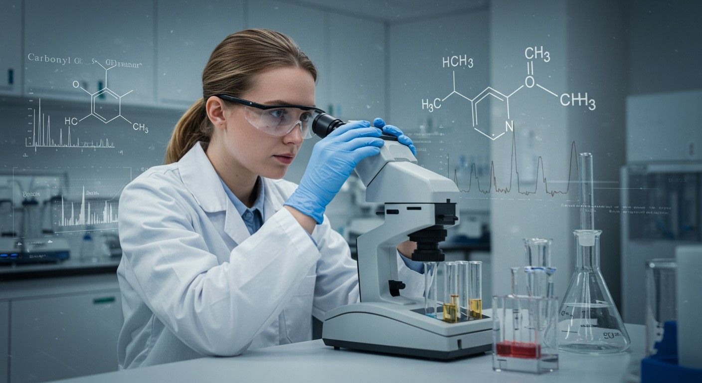 A karbonilcsoport azonosításához gyakran IR spektroszkópiát alkalmaznak.