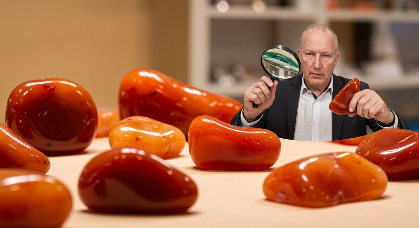A karneol piaci értéke a ritkaságától függ.