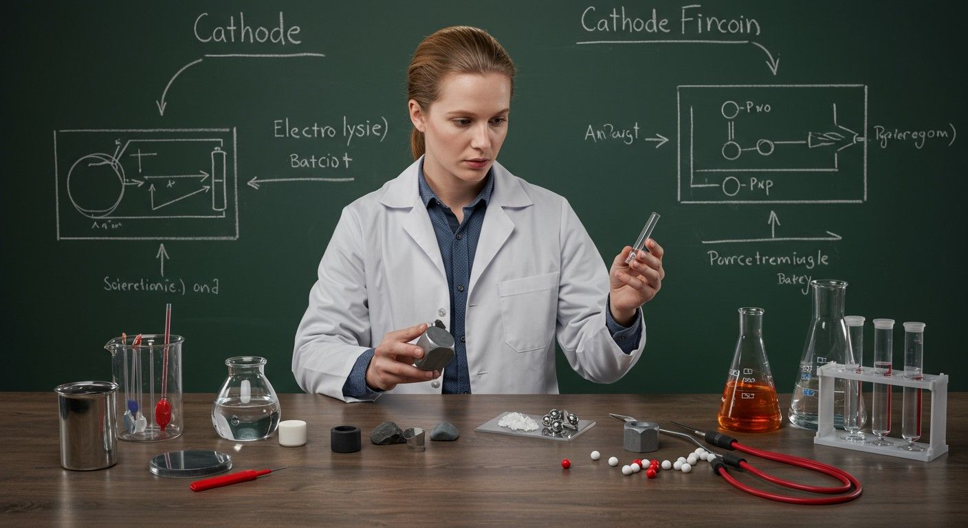 A katód anyagai befolyásolják az elektrolízis hatékonyságát.