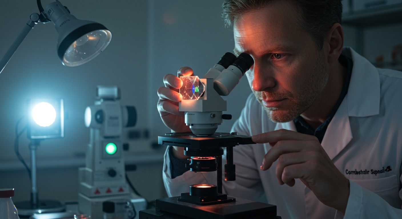 A kettőstörés mérése polarizált fény használatával történik.