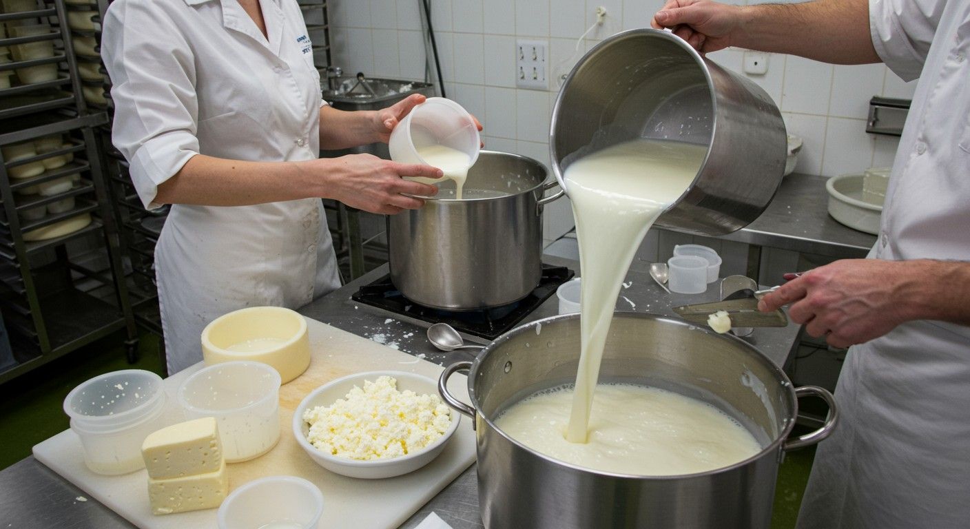 A kimozin nélkülözhetetlen a sajt sűrűsödéséhez.