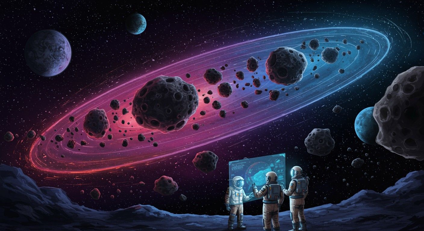 A kisbolygóöv folyamatosan változó, gravitációs hatások alakítják.