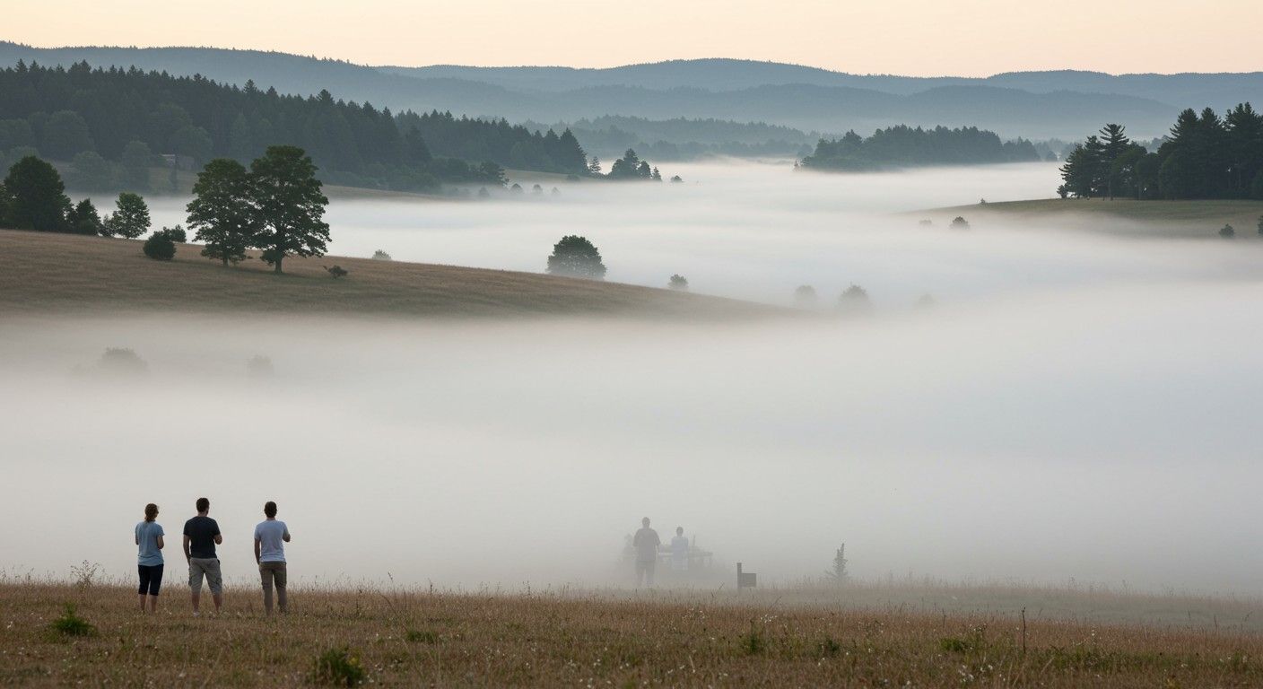 A kisugárzási köd hűvös éjszakákon alakul ki.