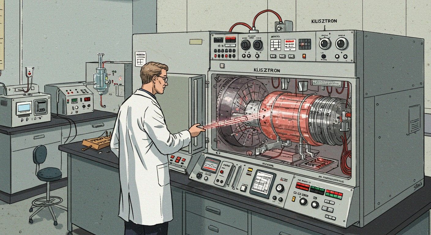 A klisztron erősíti a mikrohullámú jeleket elektronokkal.