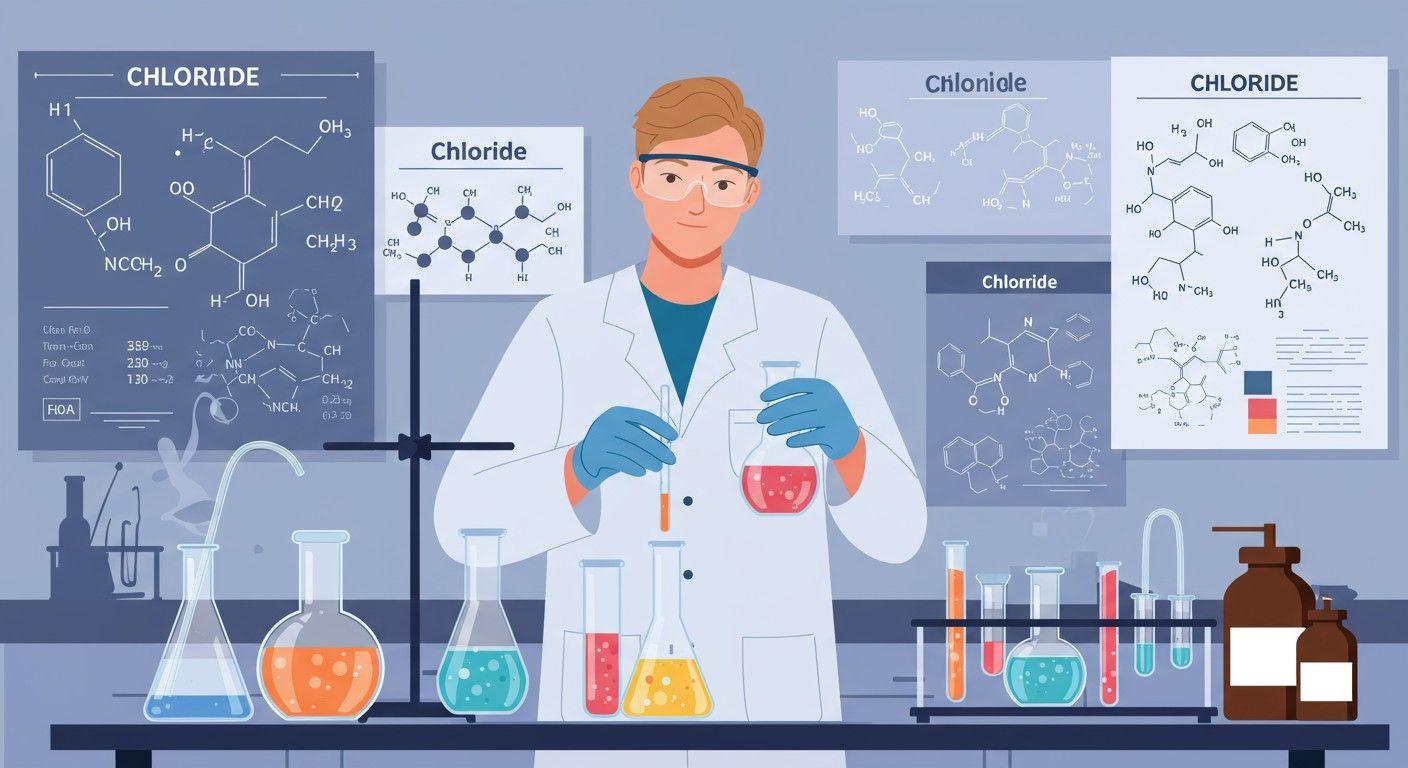 A kloridok oldhatósága változó, fontos vegyipari alkalmazásokban.