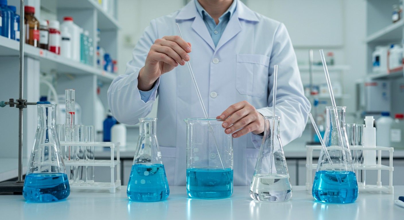 A klórsav laboratóriumi előállítása nátriumhipokloritból történik.