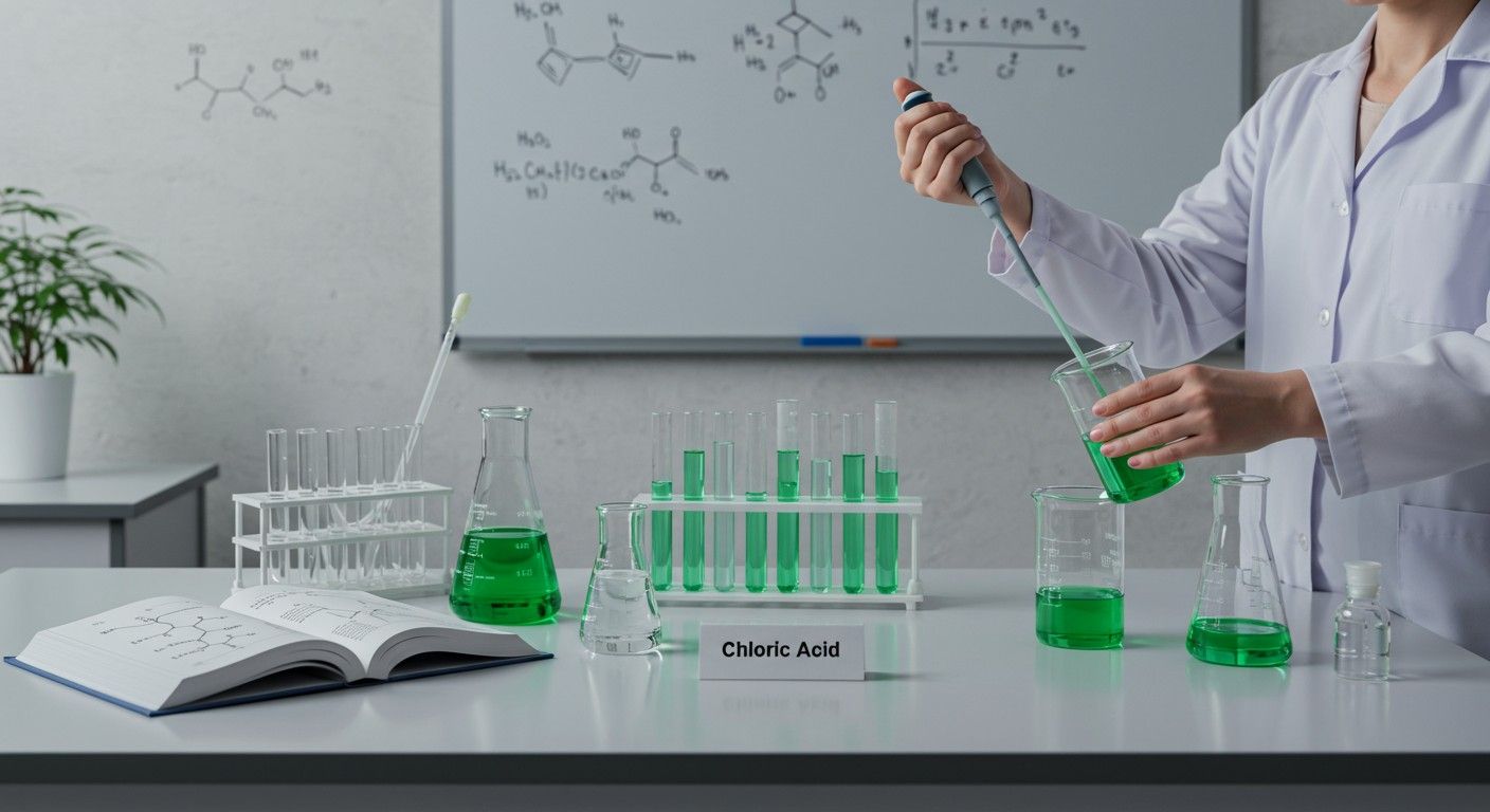 A klórsav azonosításához reagensként ezüst-nitrátra van szükség.