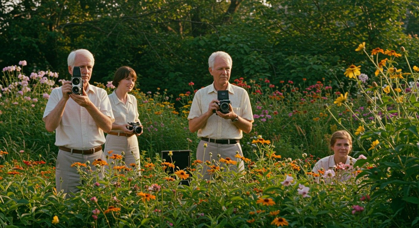 A Kodachrome színei időtlen eleganciát sugallnak a fotókon.