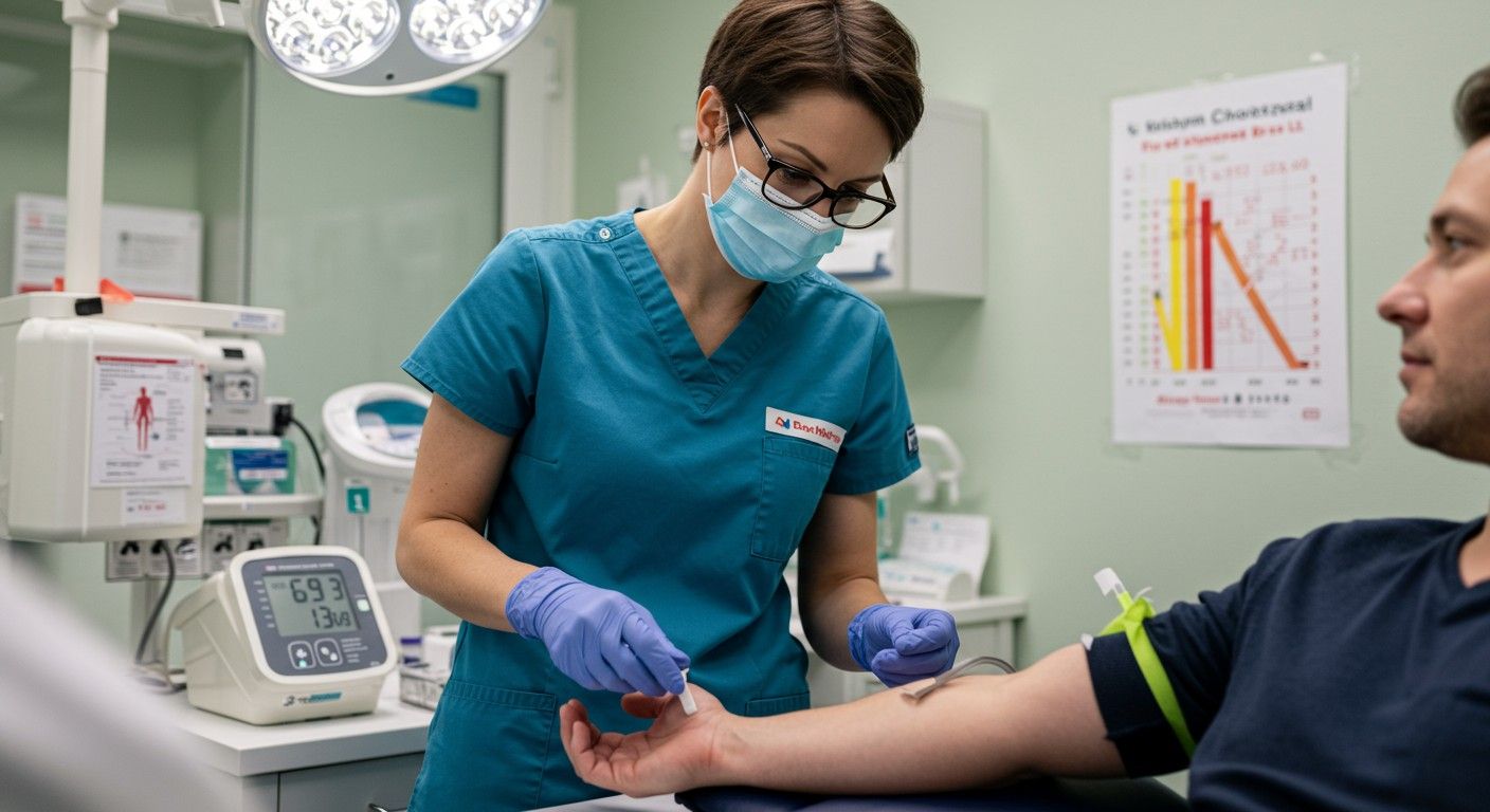 A koleszterinszint mérése segít a szívbetegségek megelőzésében.