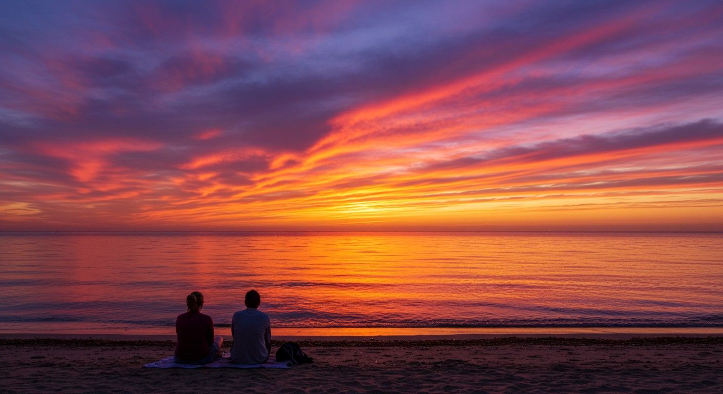 A napfelkelték és naplementék színei a légkör szépségét tükrözik.