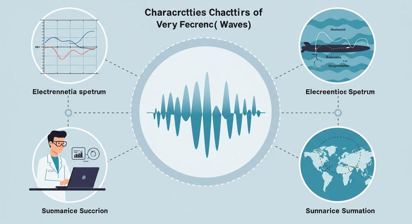 A VLF hullámok nagy távolságra képesek kommunikálni.