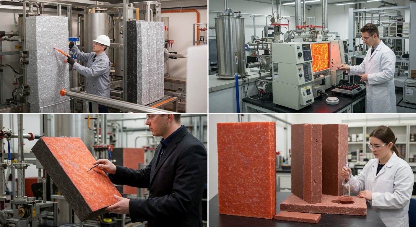 Ipari kemencék és motorok hőálló anyagok nélkül lehetetlenek.