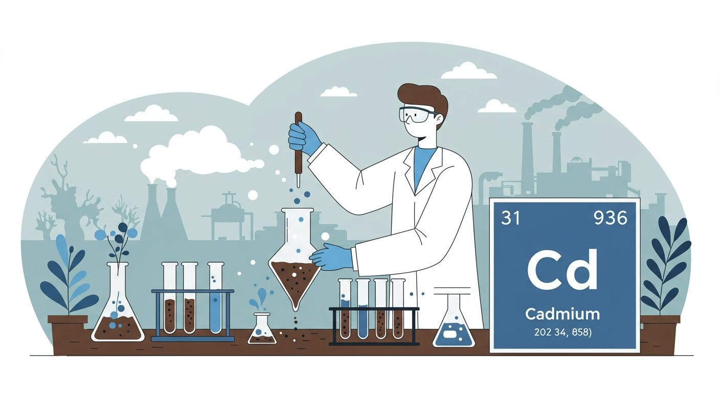 Az ipari tevékenységek jelentős kadmiumszennyezést okoznak.