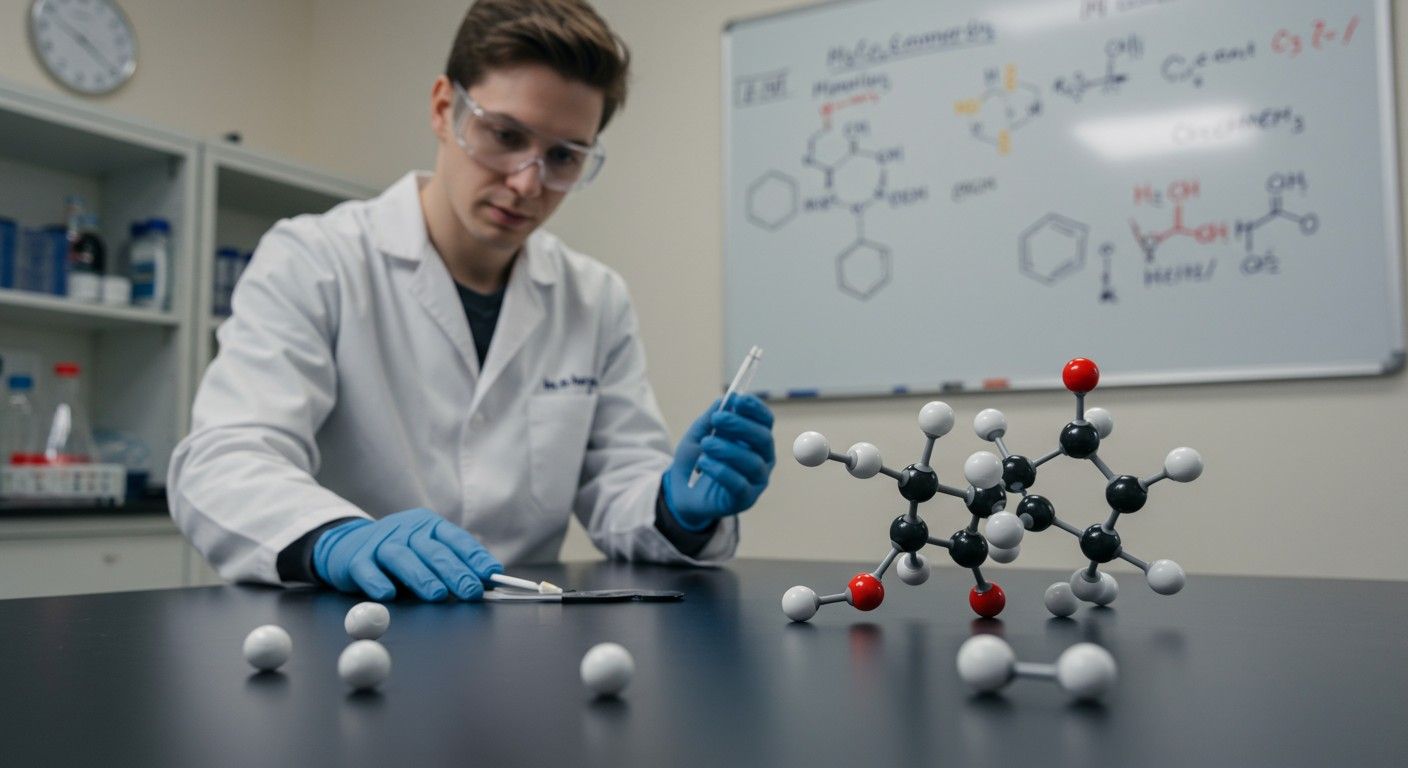 Az atropizoméria az aril-alkil kötések rotációs korlátozottságából ered.