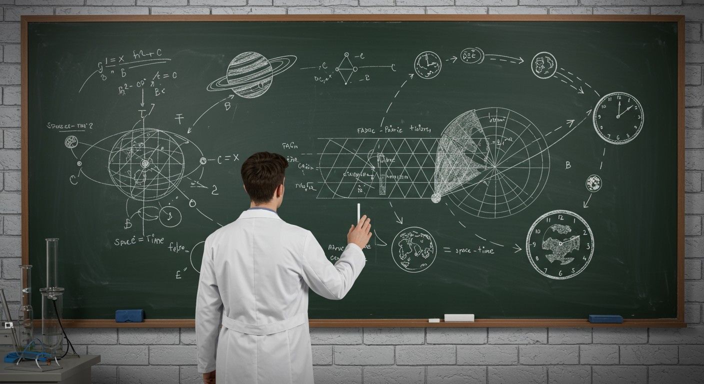 Az abszolút tér és idő Newton elméletének alapja.
