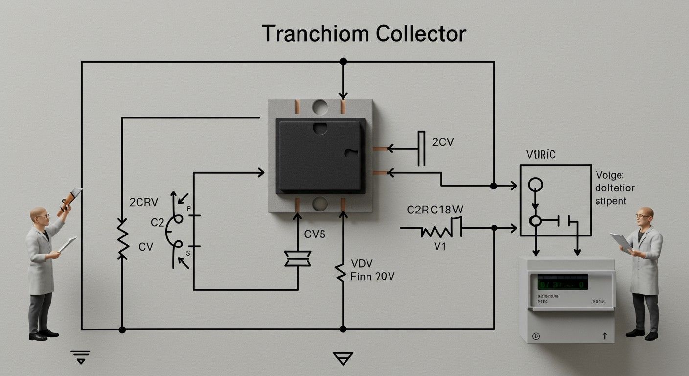 A kollektor áramának növekedése feszültségnövekedést okoz.