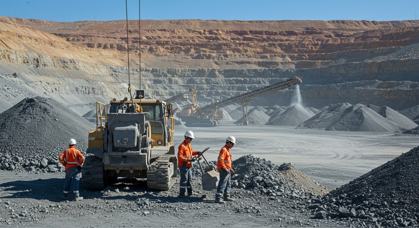 Az ilmenit bányászata főként titanium-oxid forrásként történik.