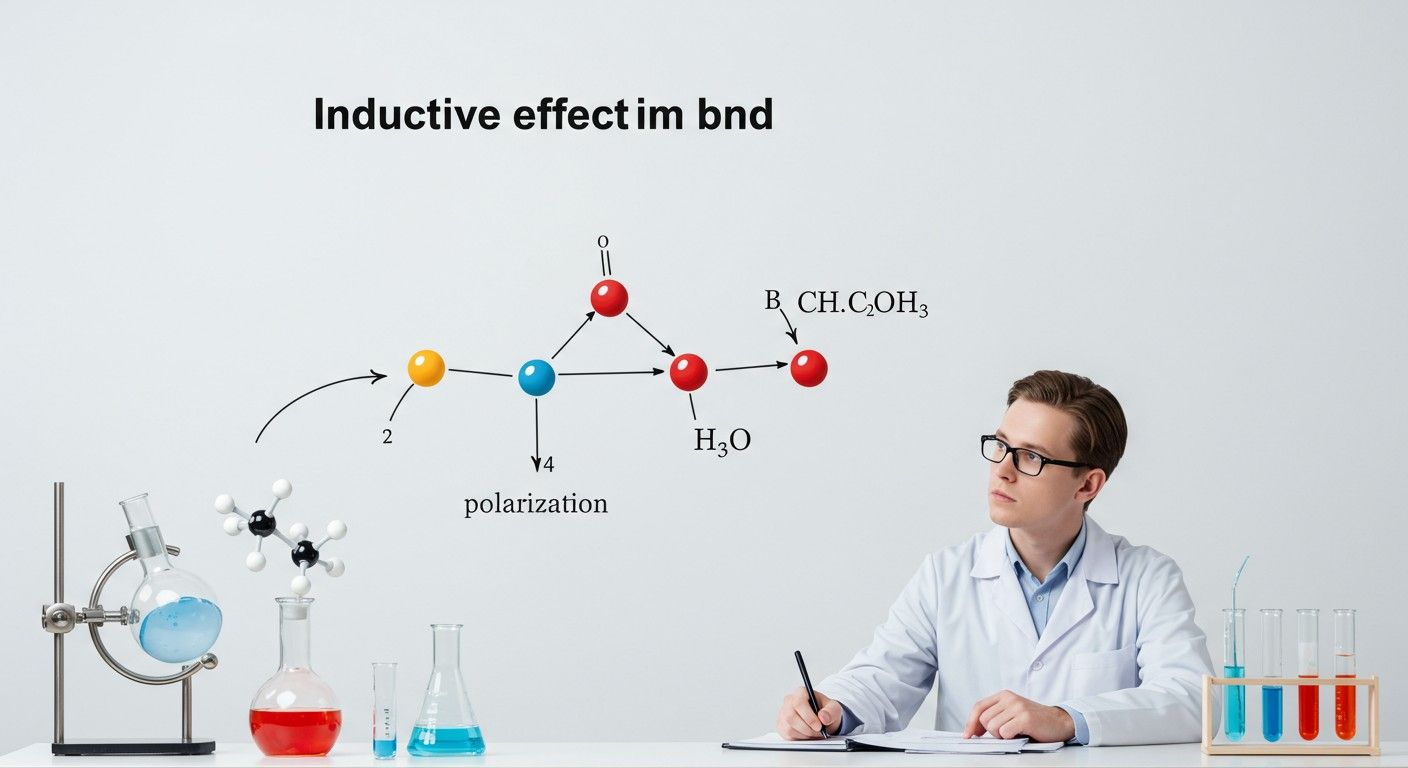 Az induktív effektus befolyásolja a molekulák stabilitását.
