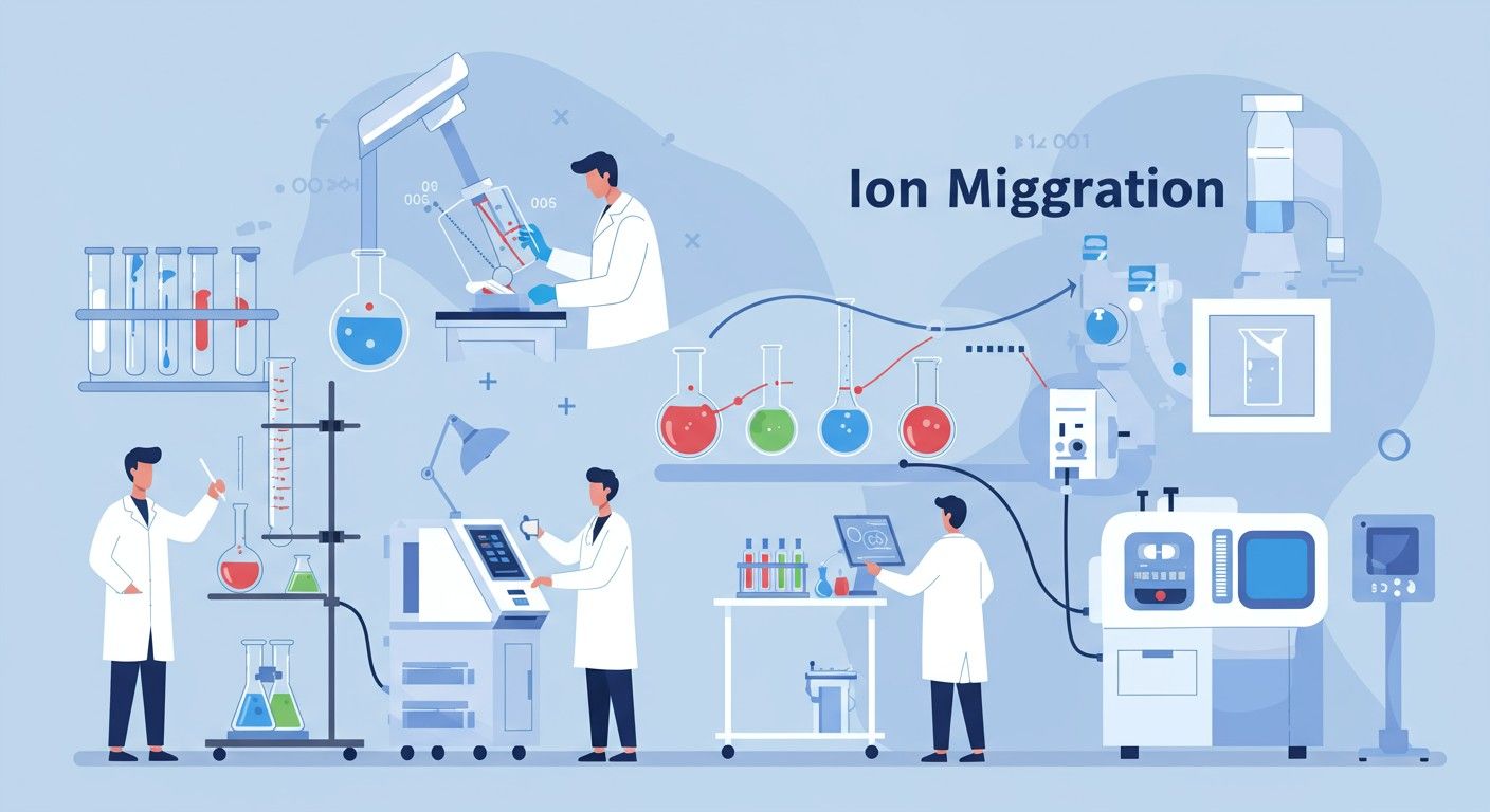 Ionvándorlás: kulcsfontosságú szerep a gyógyszerfejlesztésben és iparban.