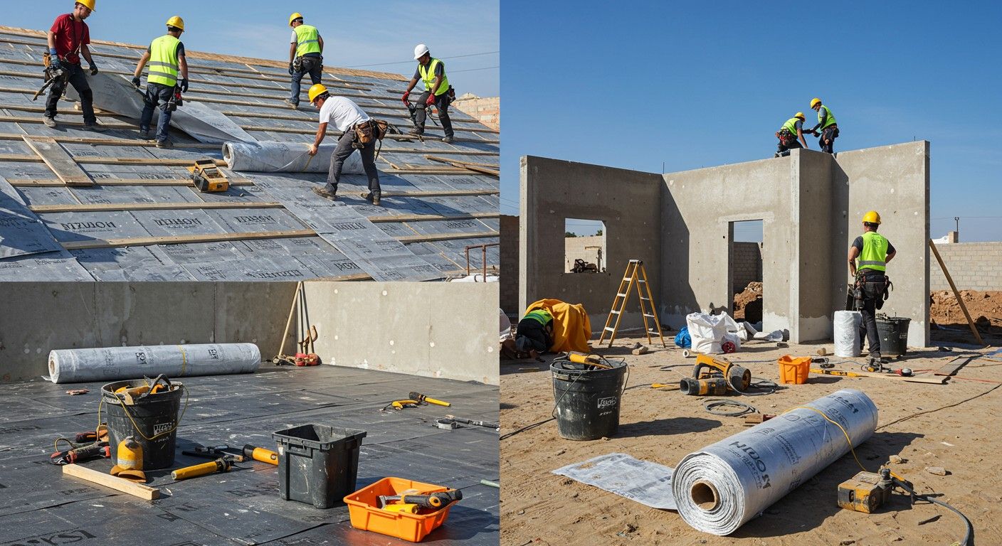 Az izofólia kiváló hő- és vízszigetelő tulajdonságokkal bír.