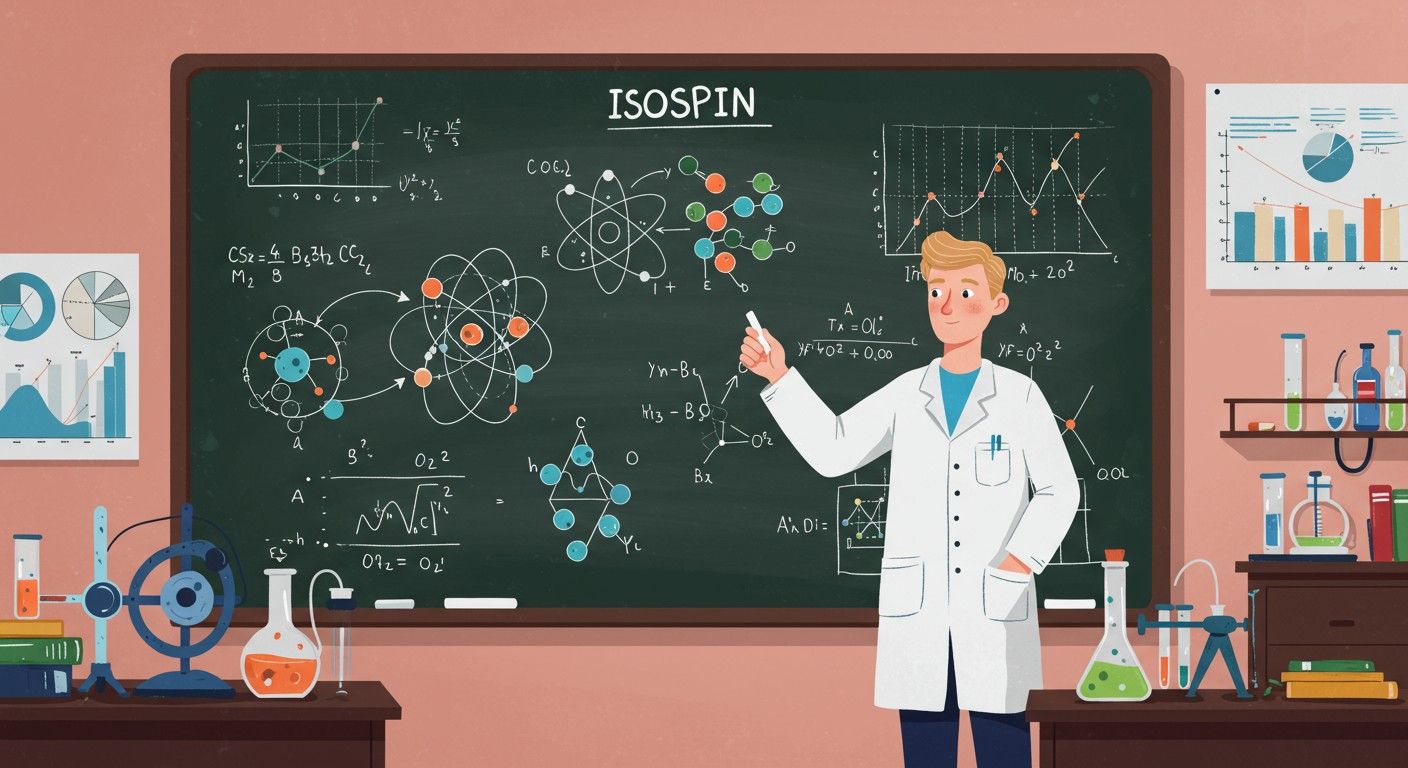 Az izospin segít megérteni a nukleonok kölcsönhatását.