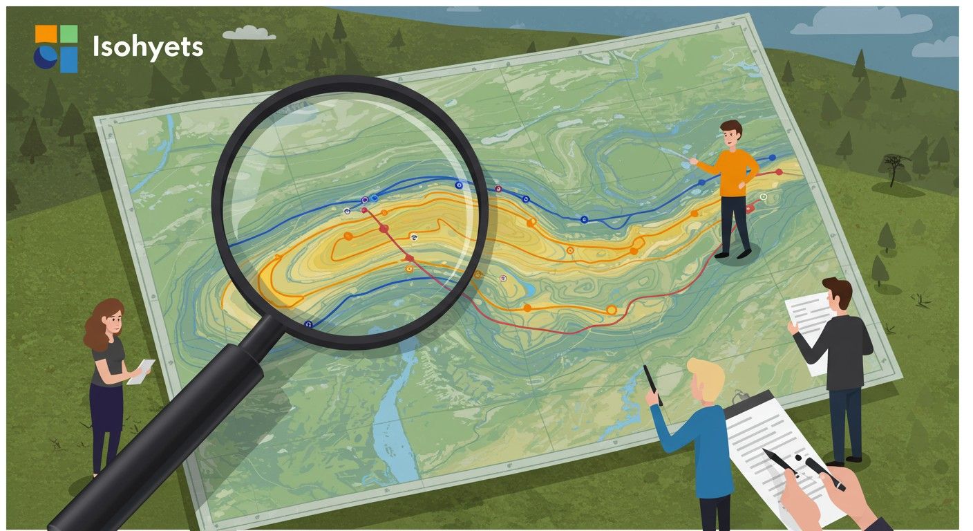 Az izovonalak segítik a térbeli adatok vizualizálását.