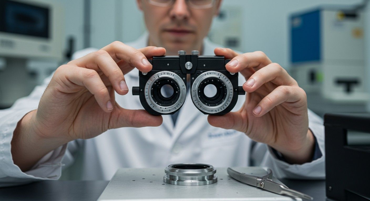 Az optikai aberrációk csökkentéséhez precíz lencseelrendezés szükséges.