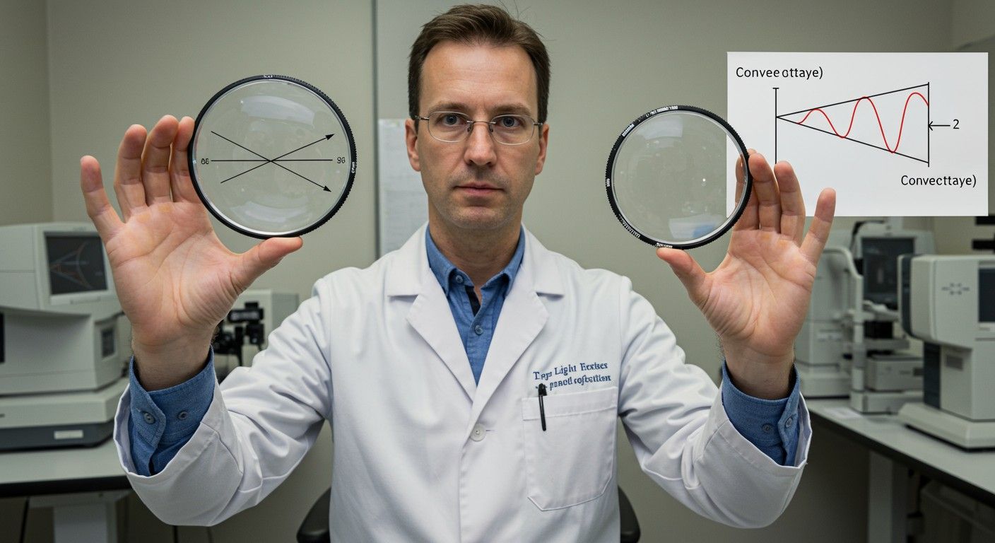 A dioptria a lencse fókuszáló erejét méri.