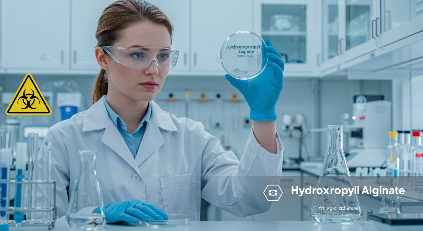 A hidroxipropil-alginát biztonságos és FDA által elismert.