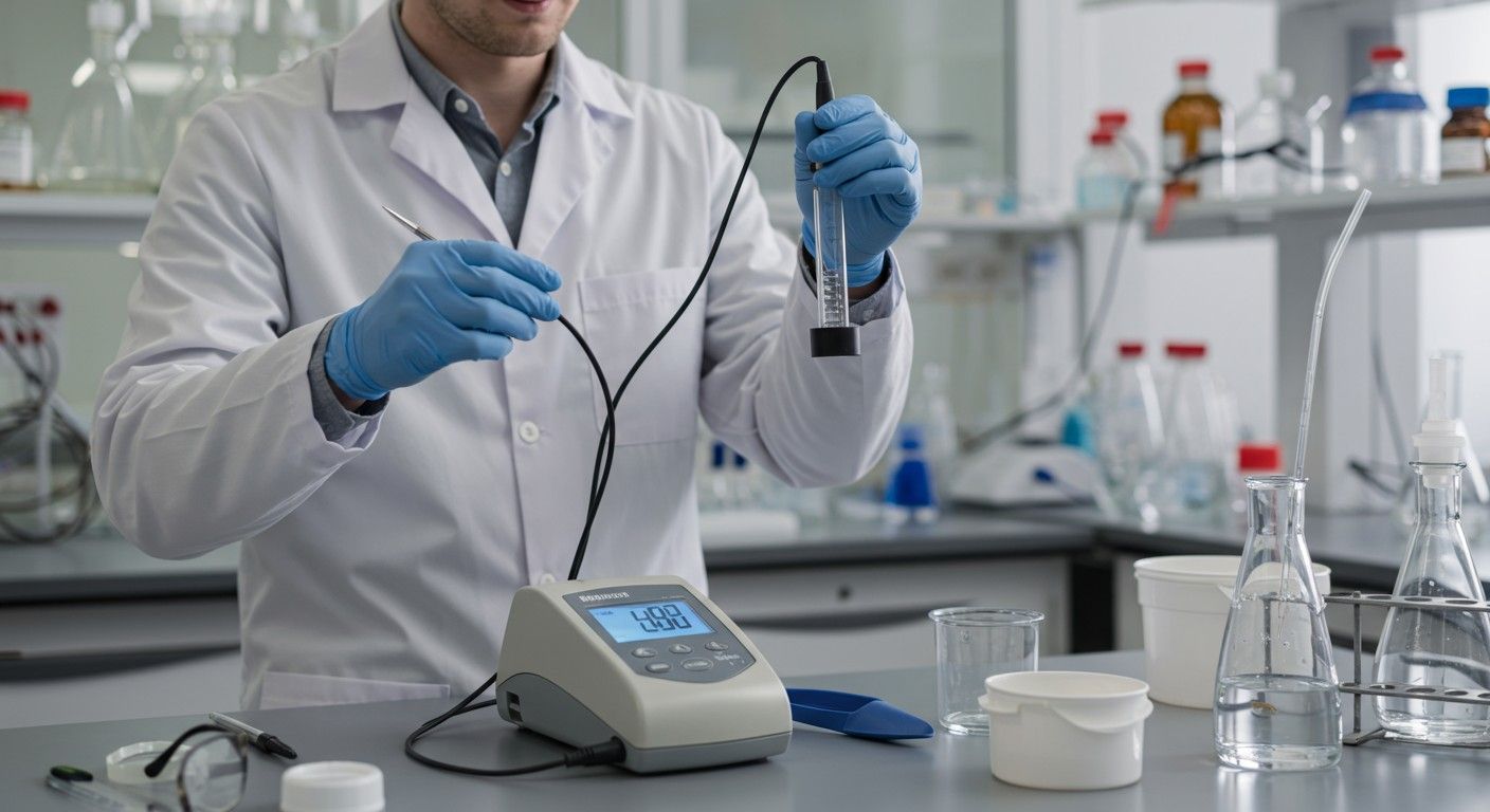 A Kinhidron-elektród használata növeli a mérési pontosságot.