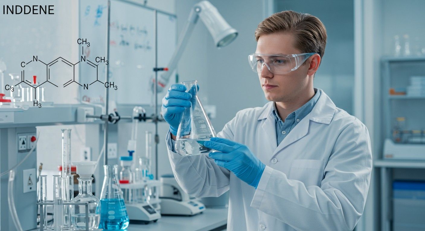 Az indén laboratóriumi körülmények között könnyen szintetizálható.