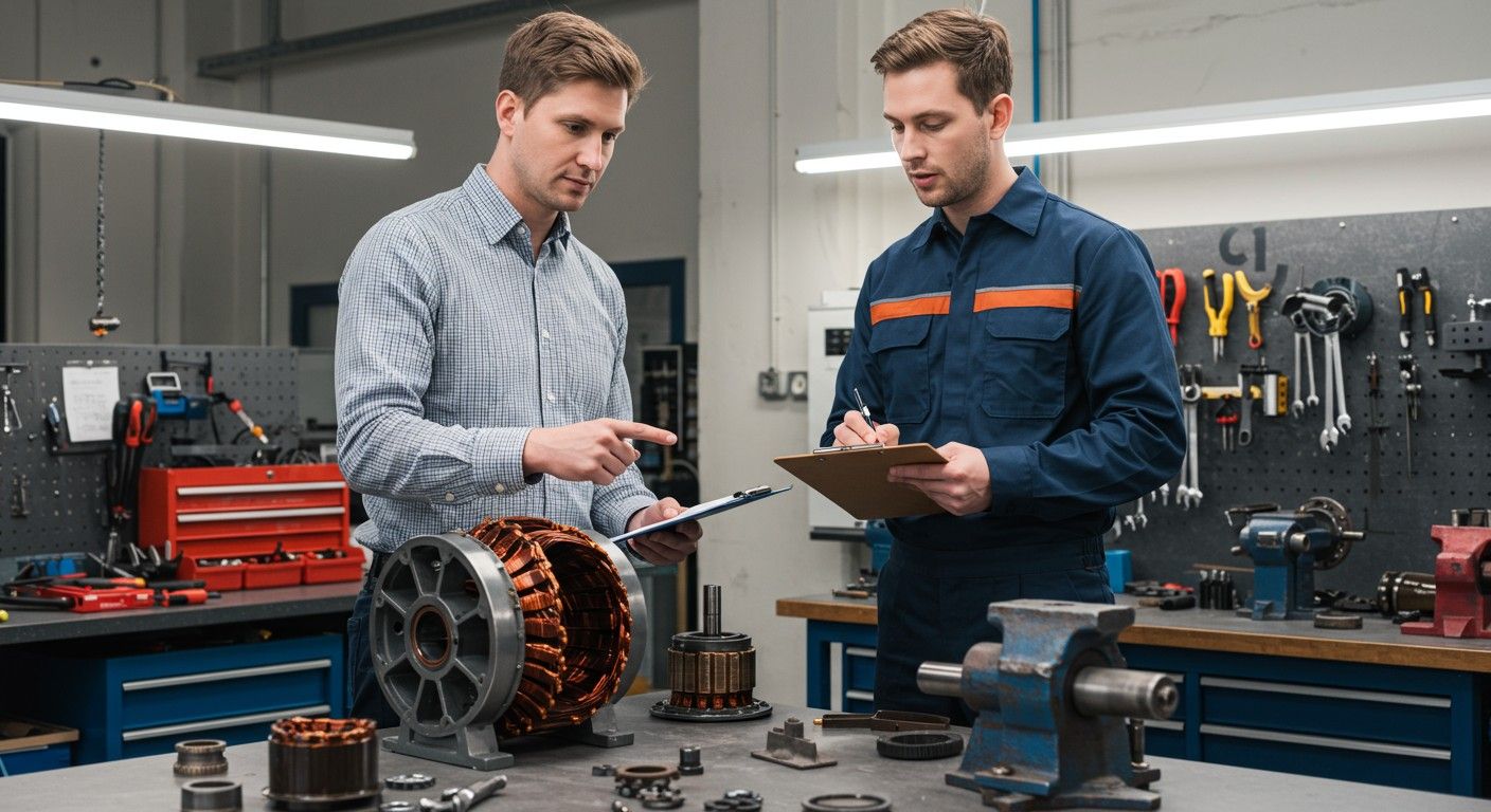 A kommutátorok biztosítják az egyirányú áramot motorokban.