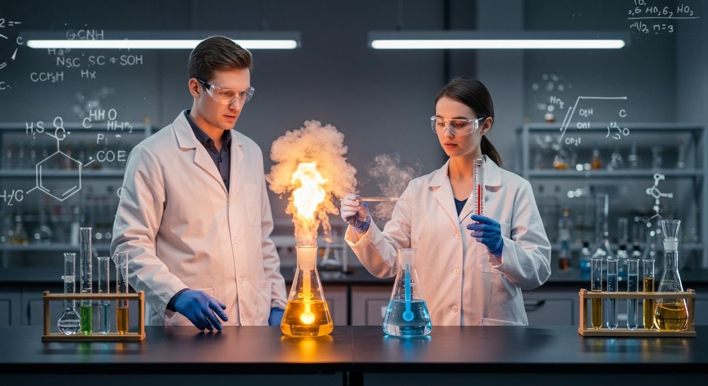 A kémiai reakciók energiamérlege meghatározza a folyamatokat.
