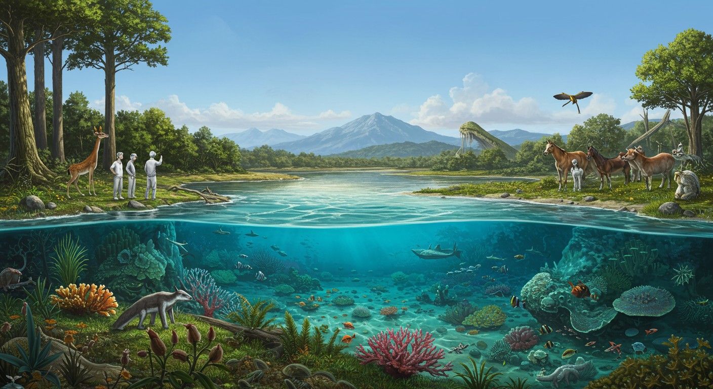 A Fanerozoikum korában a szárazföldi élet robbanásszerűen fejlődött.