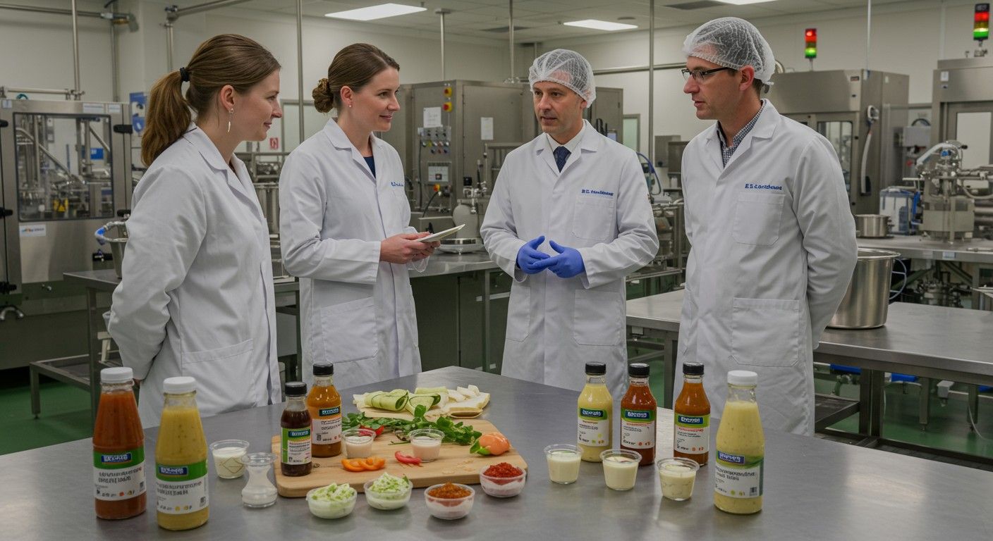 A hidroxipropil-alginát stabilizáló és zselésítő anyag az élelmiszeriparban.