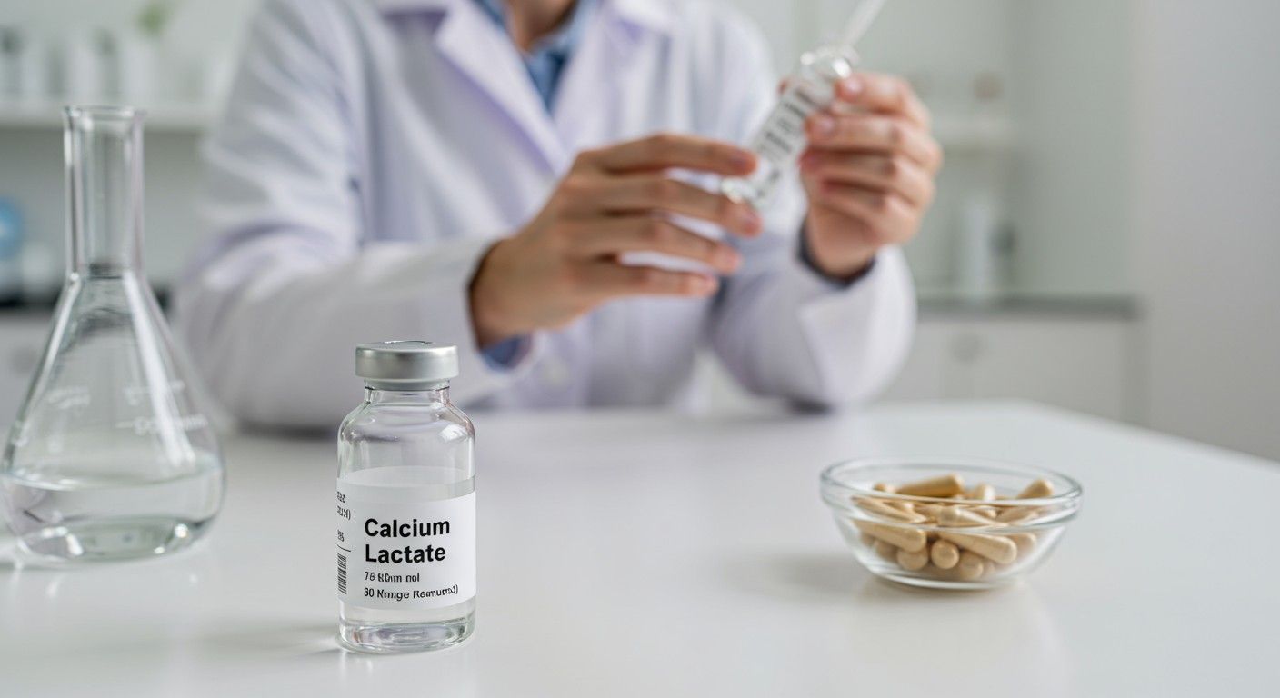 A kalcium-laktát kulcsszerepet játszik a gyógyszeripari formulációkban.