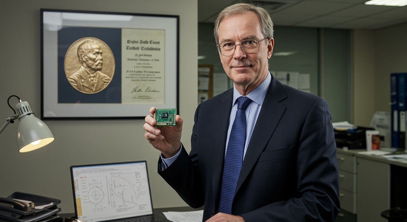 Kilby 2000-ben kapta meg a Nobel-díjat az áramkörért.