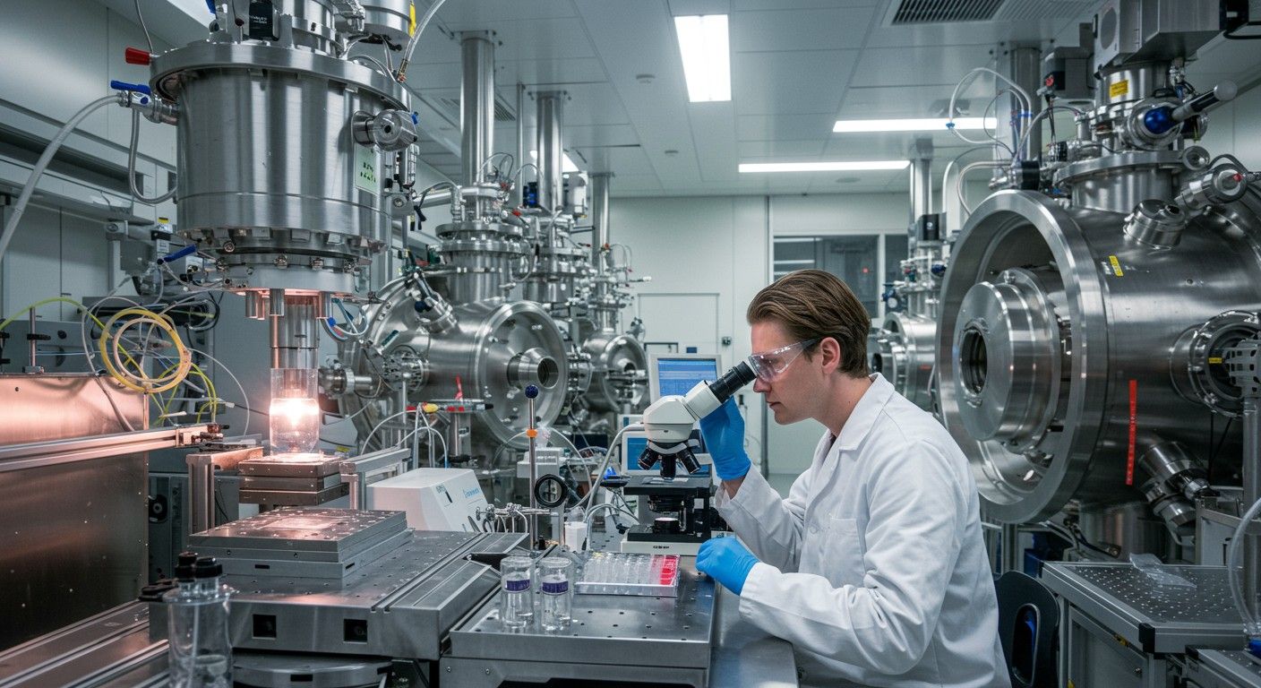 Az ionbeültetés utáni jellemzési technikák az anyagminőséget elemzik.